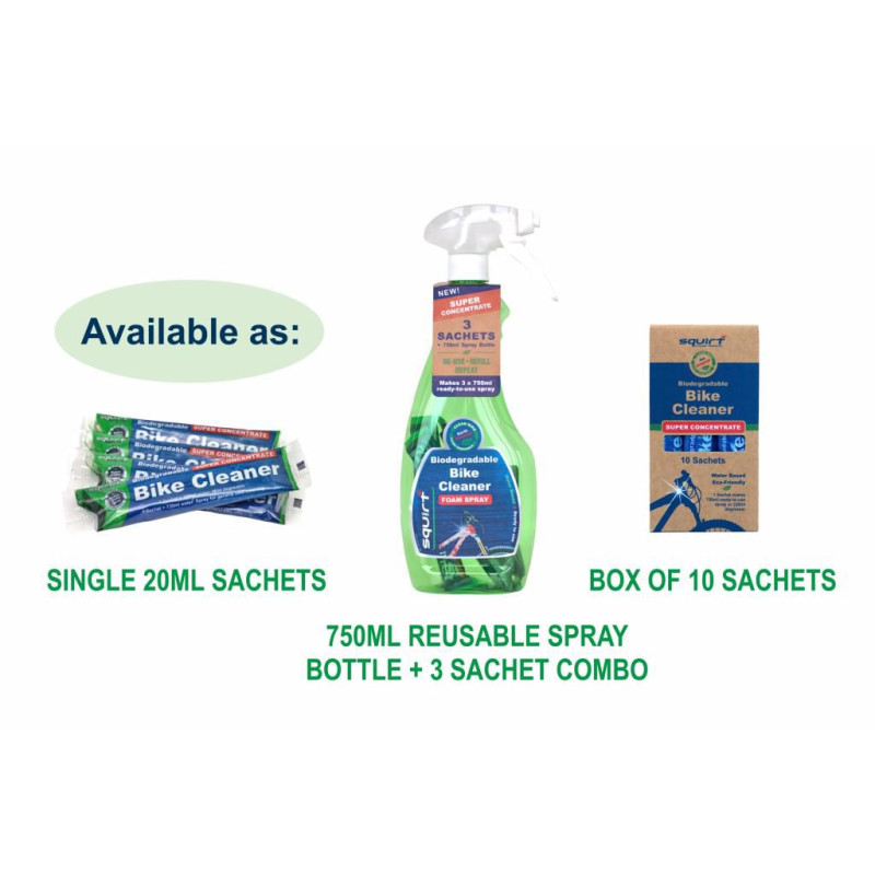 Squirt Bike Cleaner Super Concentrate Sachets 10 stk Lucky Machine